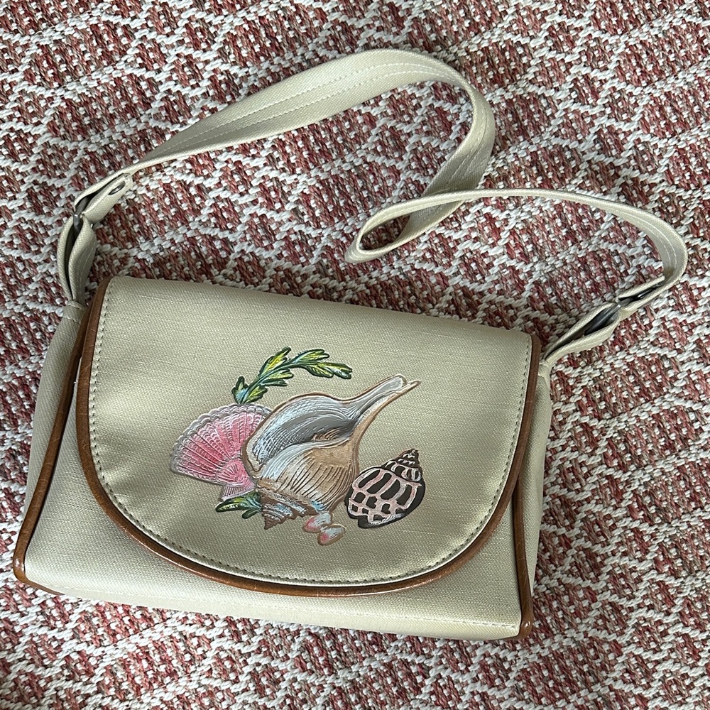 Vintage The Original Florida Keys Handbag Beige Women's Bag